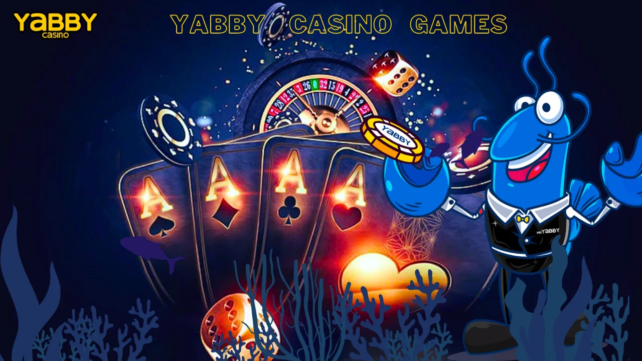 Diverse game selection at Yabby Casino including slots and crash games